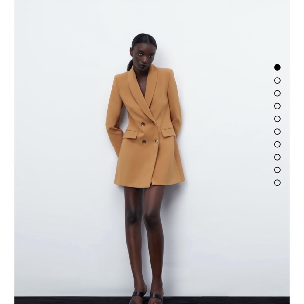 BLOGGERS FAV ZARA NWT LONG BLAZER - Picture 3 of 6